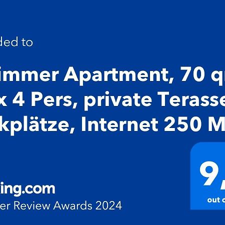 2 Zimmer Apartment, 70 Qm, Max 4 Pers, Private Terasse, 2 Parkplaetze, Internet 250 Mbit Gaertringen Экстерьер фото